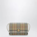 Burberry White Hampshire bag with Check pattern