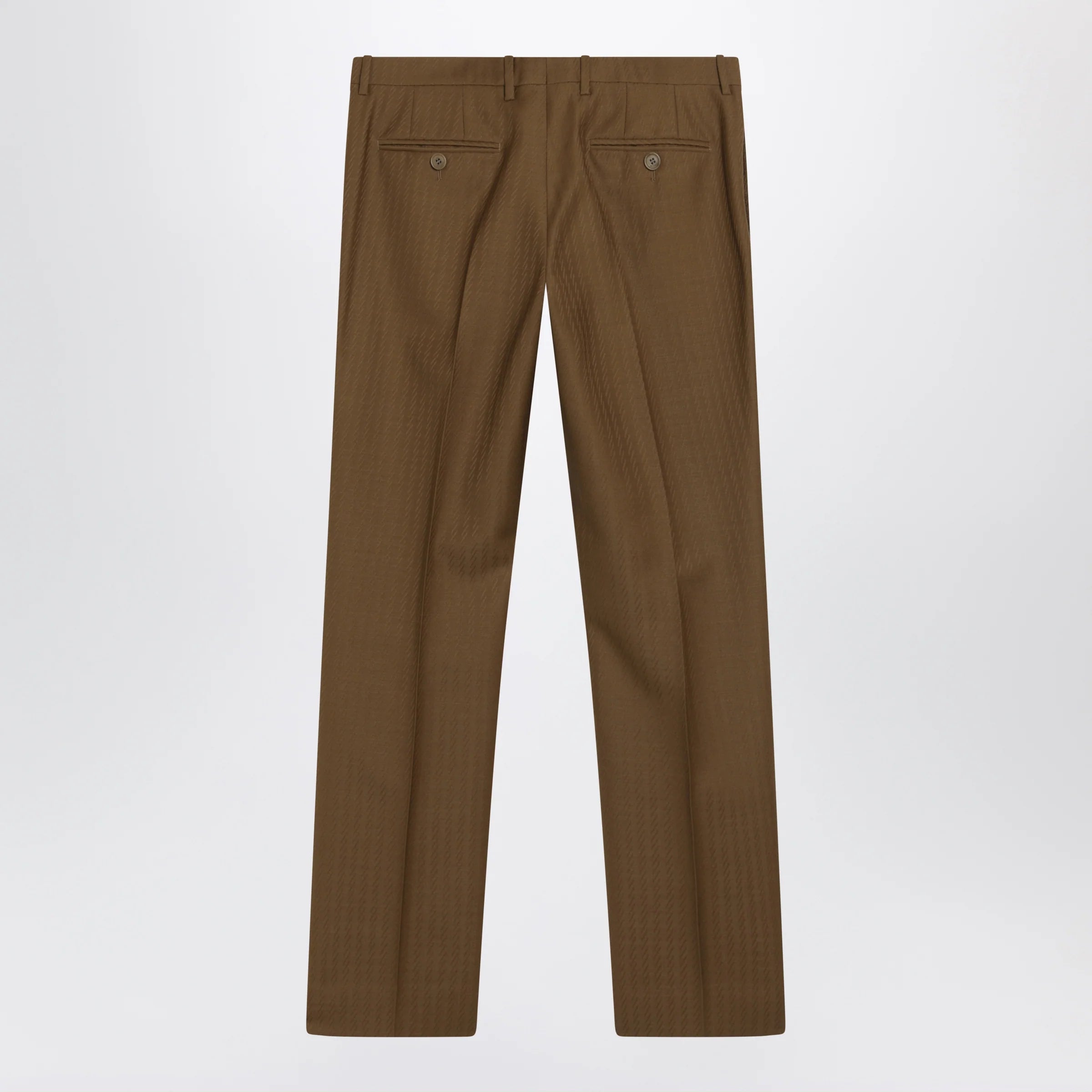 Burberry Brown wool and mohair trousers