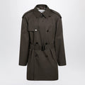 Burberry Leadenham mid-length gabardine trench coat in brown