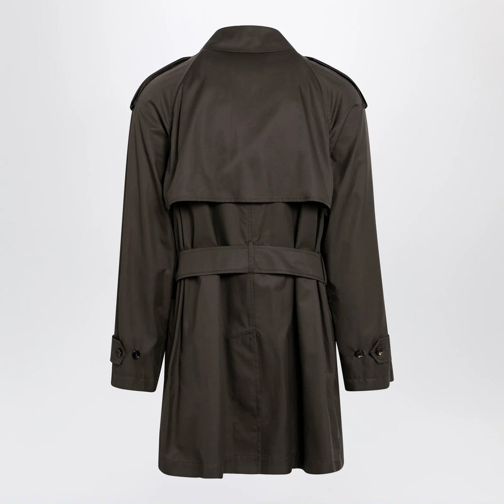 Burberry Leadenham mid-length gabardine trench coat in brown