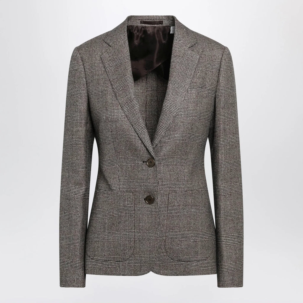 Burberry Prince of Wales Wool-Blend Single-Breasted Jacket