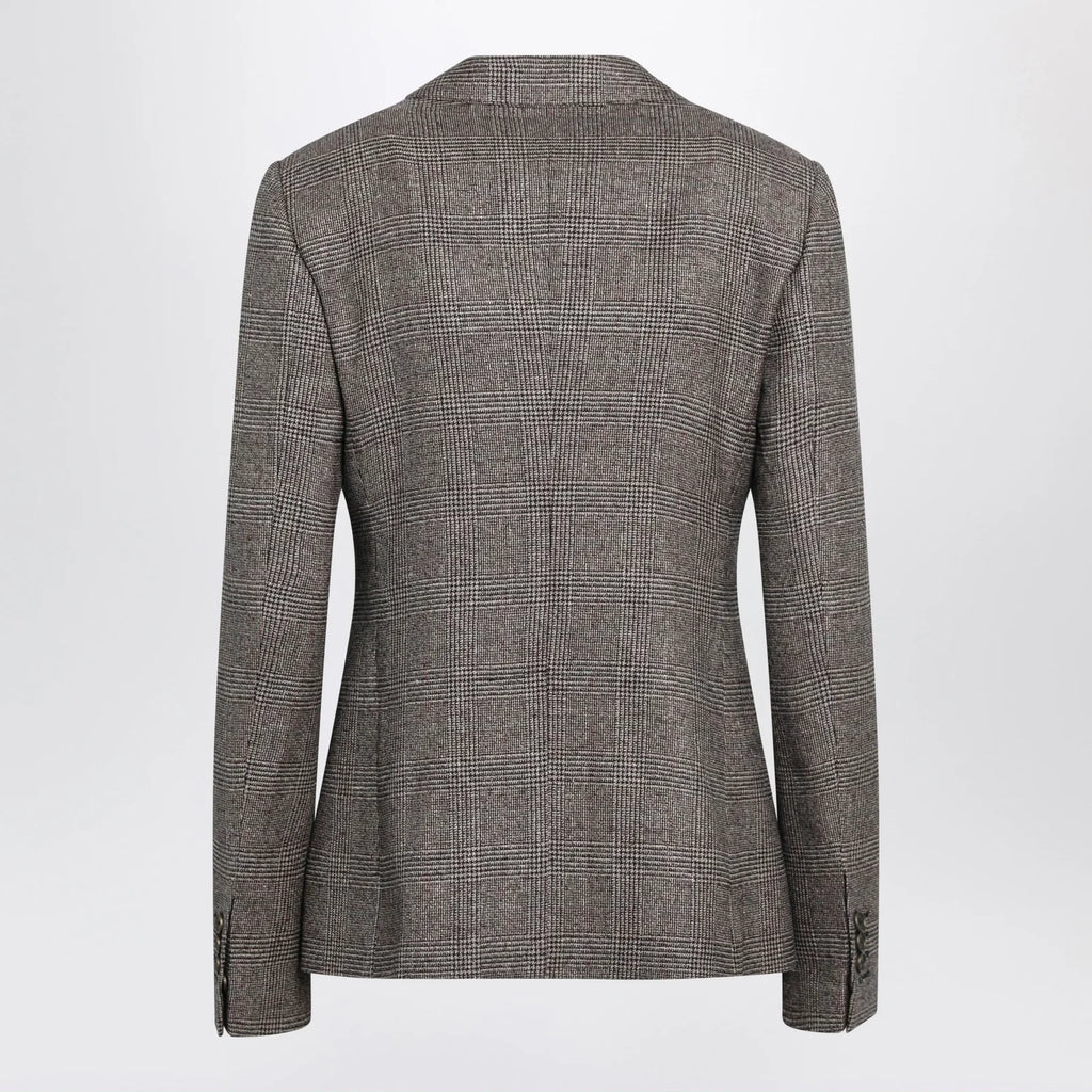 Burberry Prince of Wales Wool-Blend Single-Breasted Jacket