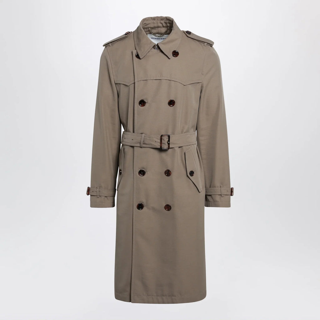 Burberry Short Foxfield trench coat in cotton and silk