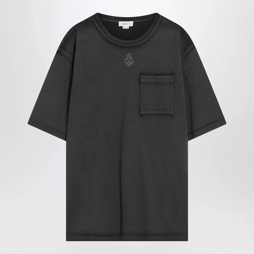 Alexander McQueen Faded black Skull T-shirt