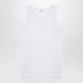 Alexander McQueen White cotton tank top