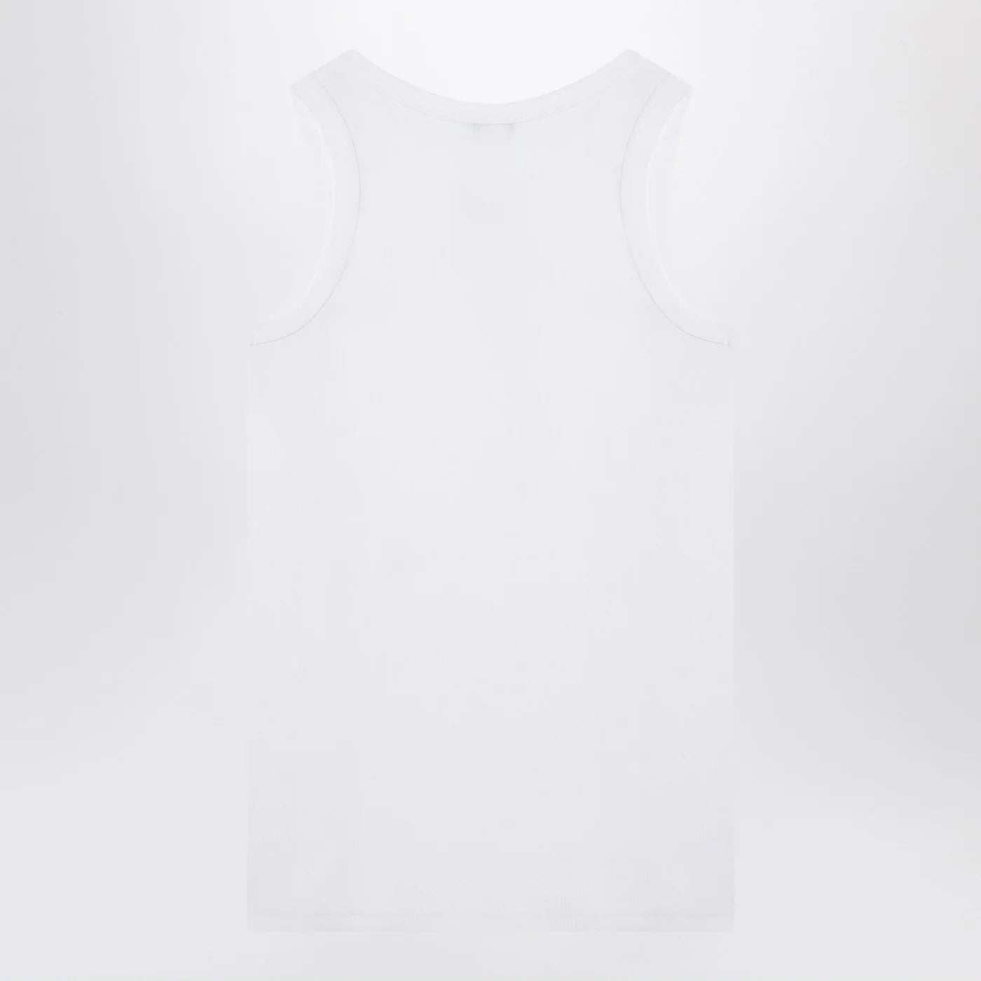 Alexander McQueen White cotton tank top