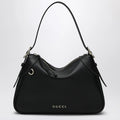 GUCCI GG Emblem medium black shoulder bag