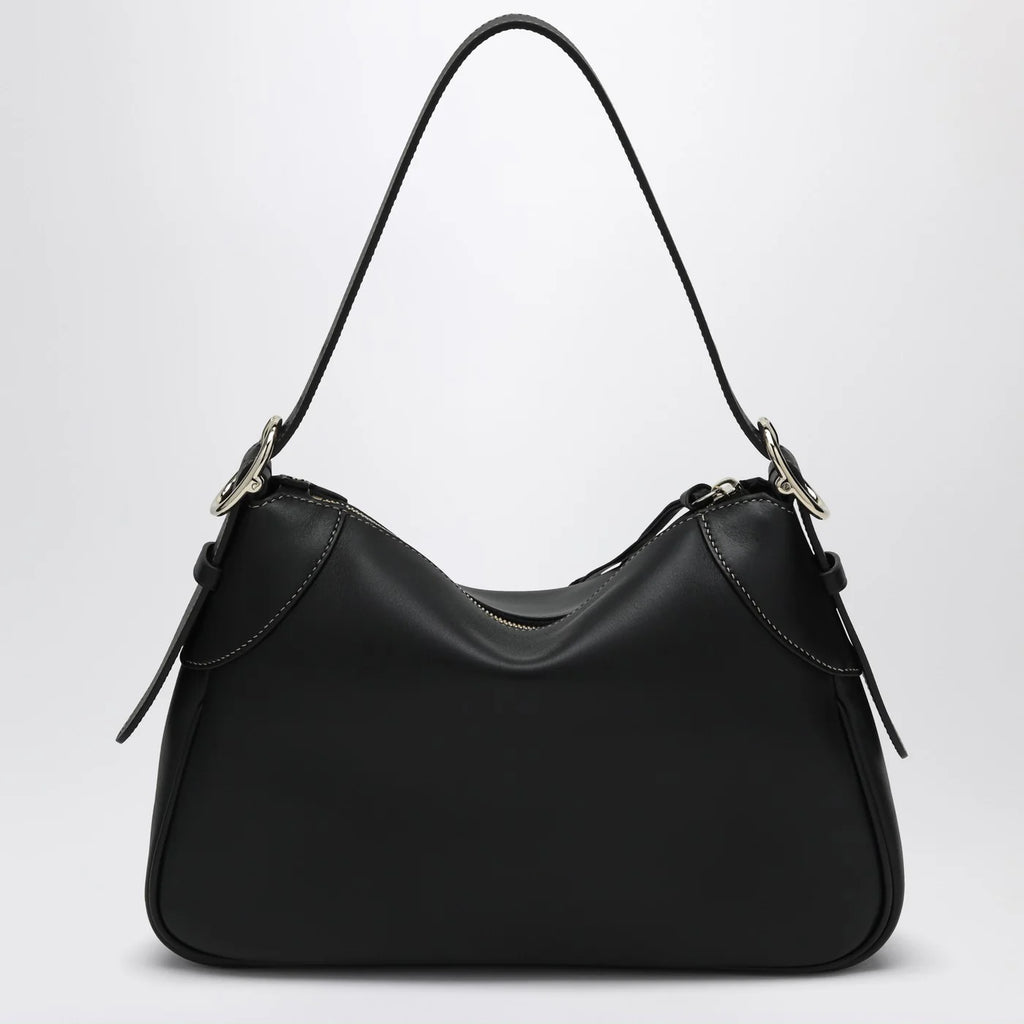 GUCCI GG Emblem medium black shoulder bag