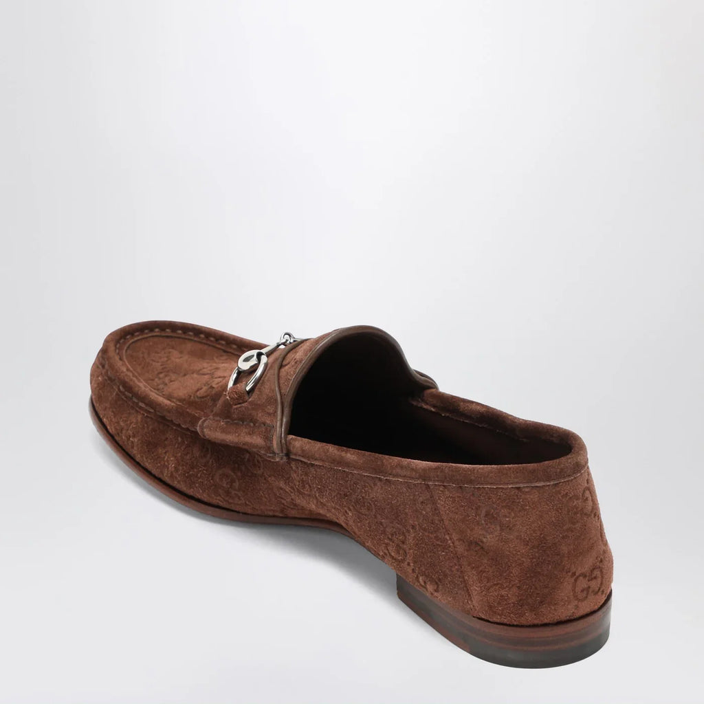 GUCCI Horsebit 1953 brown suede loafer