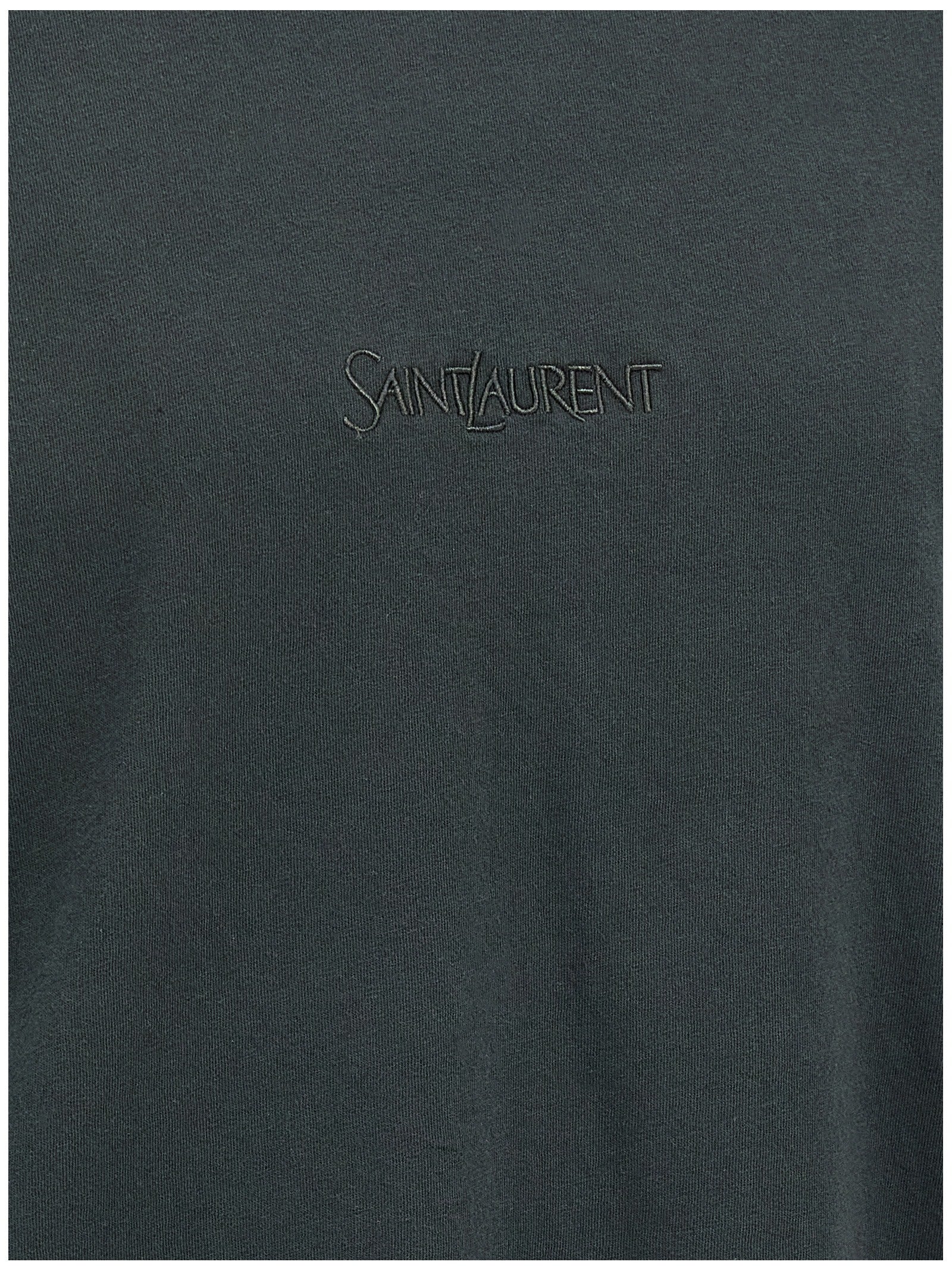 Saint Laurent Logo Embroidery T-shirt