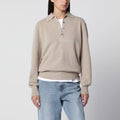 Róhe Stone Mélange Wool and Cashmere Polo Shirt