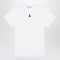Alexander McQueen White T-shirt with Skull embroidery
