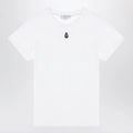 Alexander McQueen White T-shirt with Skull embroidery