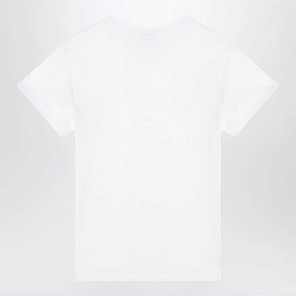 Alexander McQueen White T-shirt with Skull embroidery