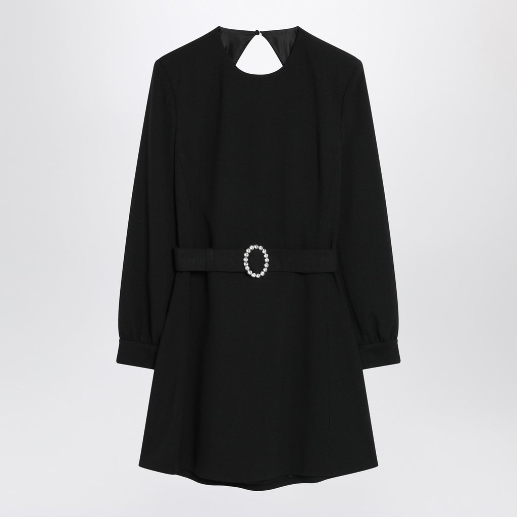Saint Laurent Black mini dress with belt
