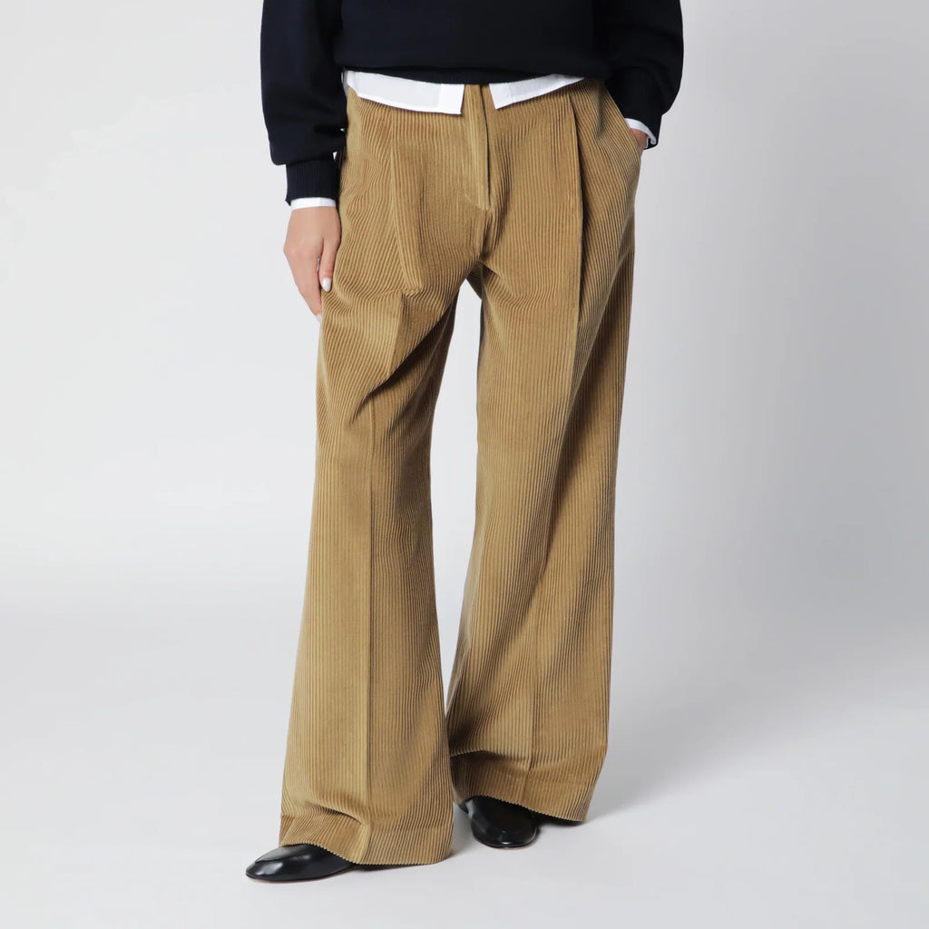 Róhe Beige Ted Corduroy Trousers