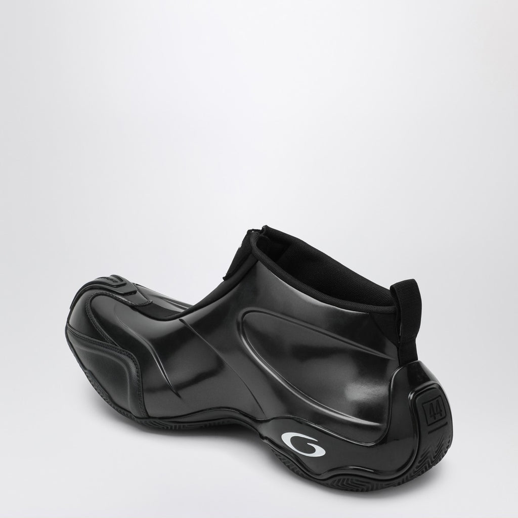 Balenciaga Shiny black polyester basketball sneakers
