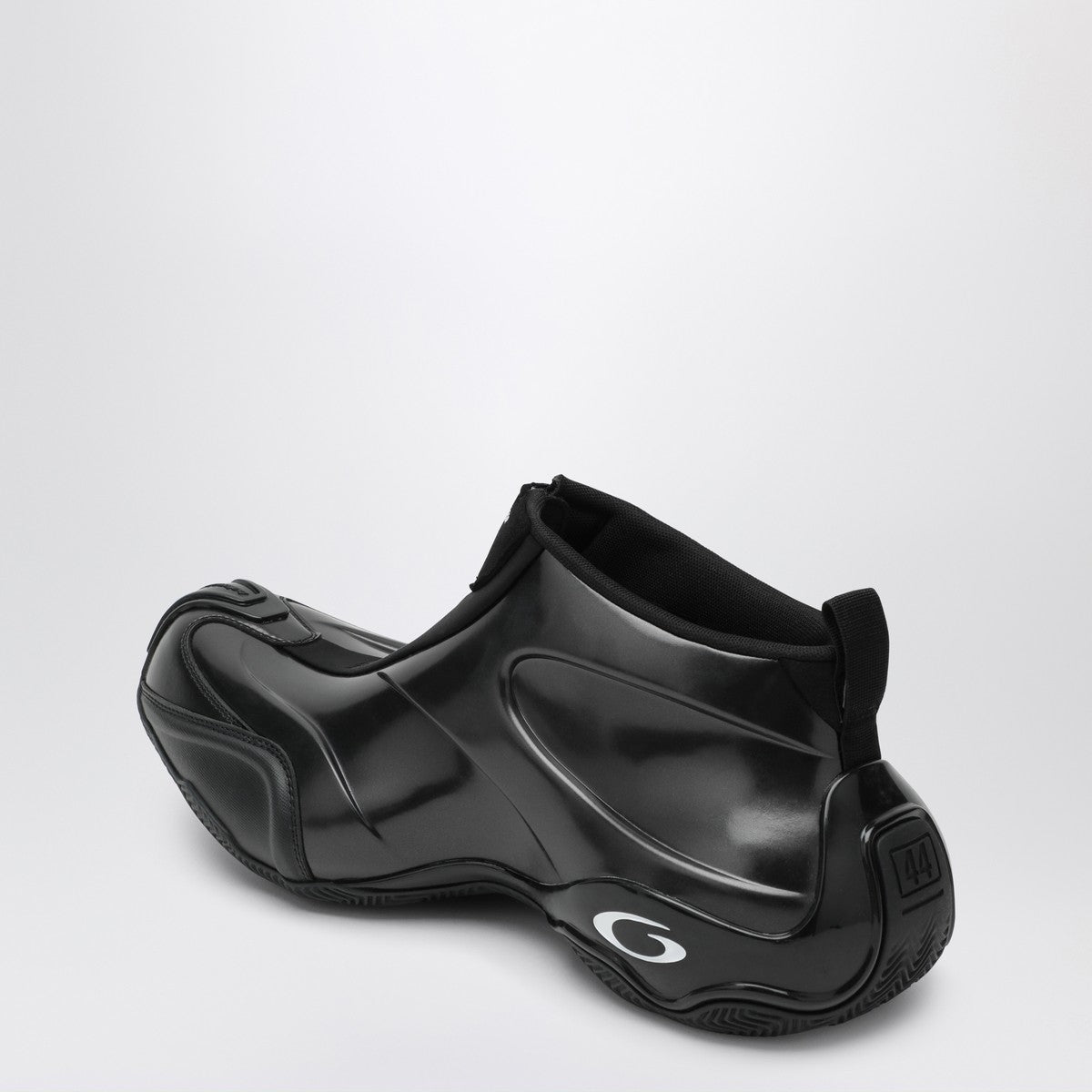 Balenciaga Shiny black polyester basketball sneakers