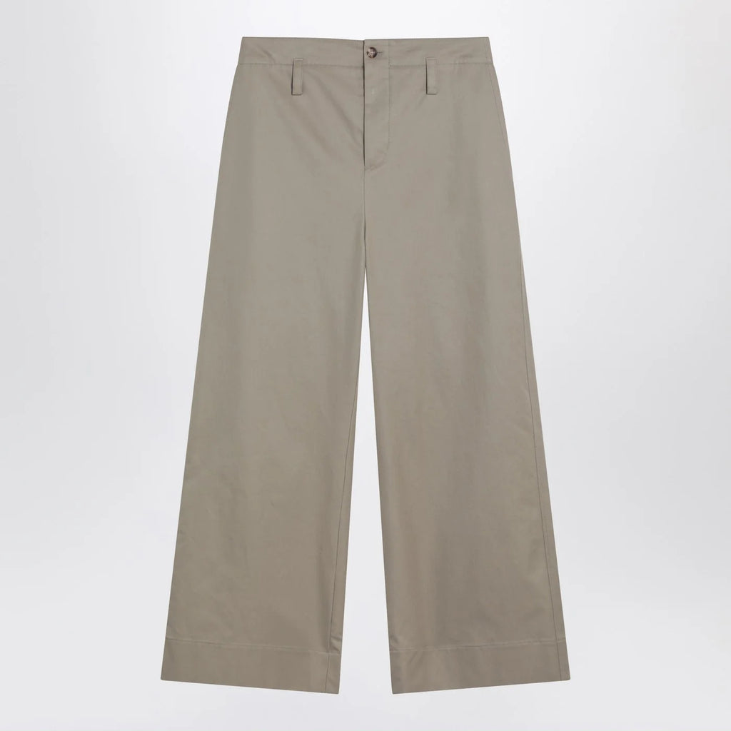 Alexander McQueen Beige cotton gabardine chino pants