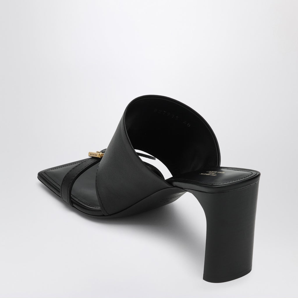 Balenciaga Black leather Bel Air sandals