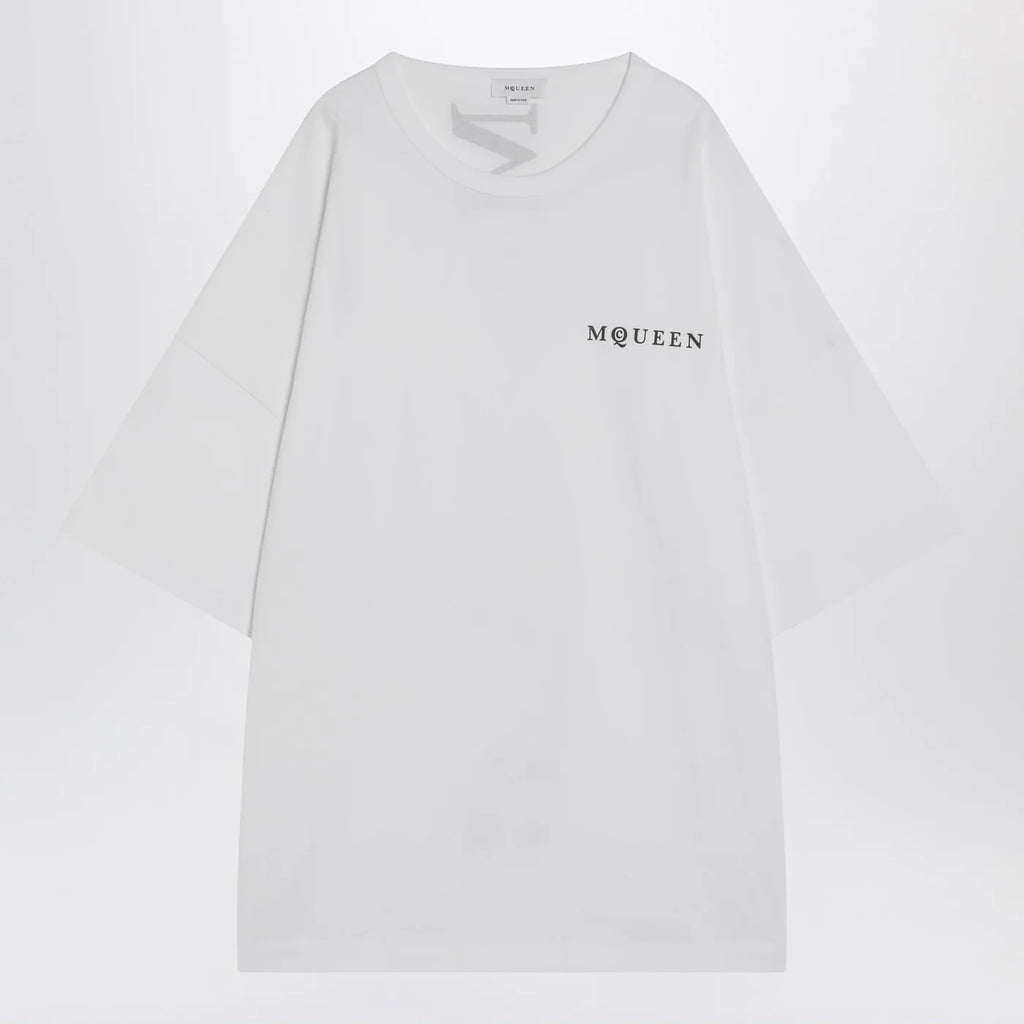 Alexander McQueen White oversized t-shirt with logo