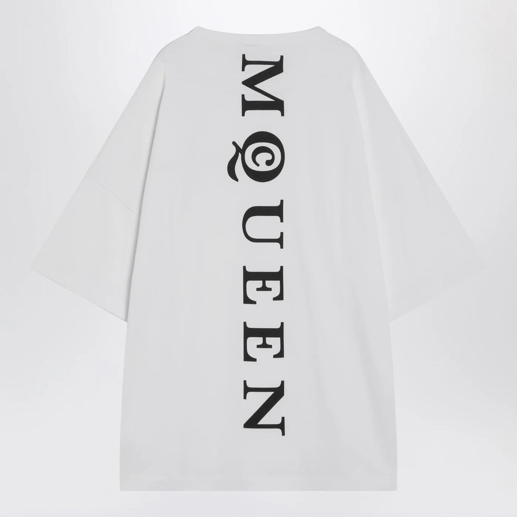Alexander McQueen White oversized t-shirt with logo