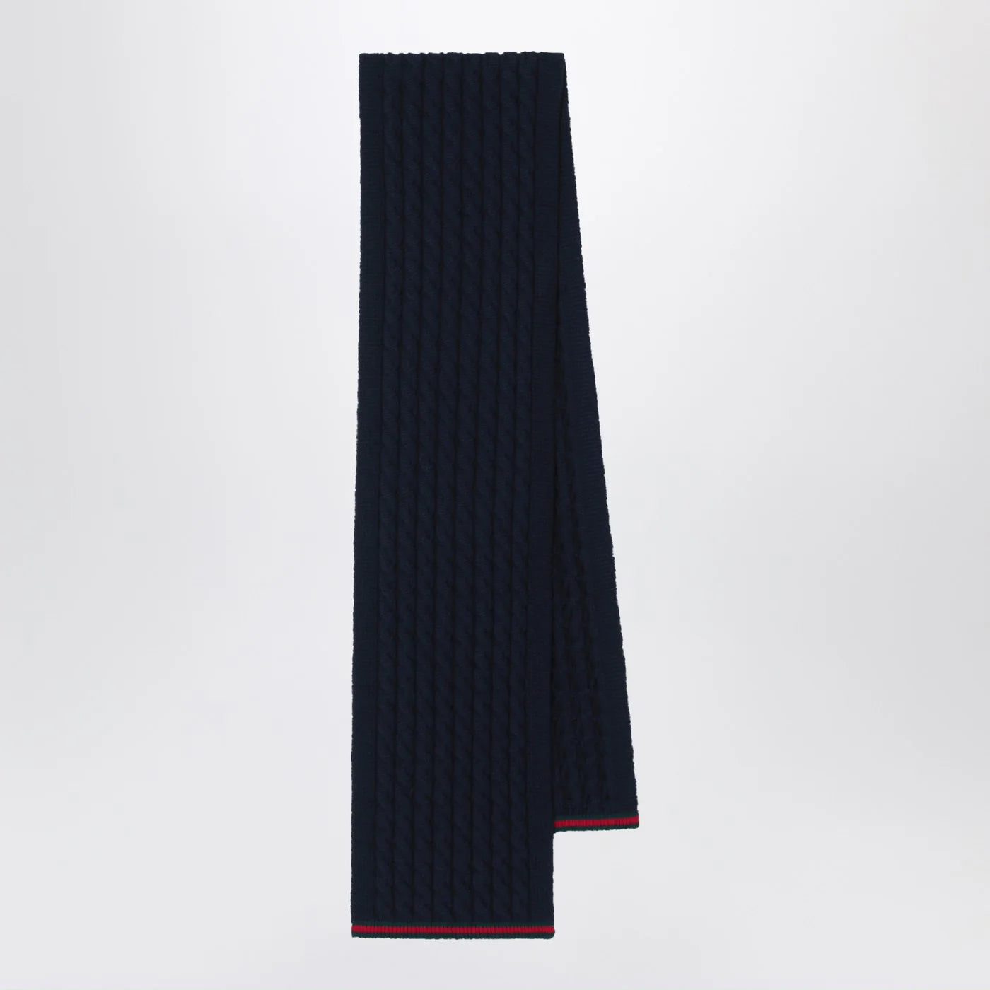 GUCCI Navy blue wool scarf