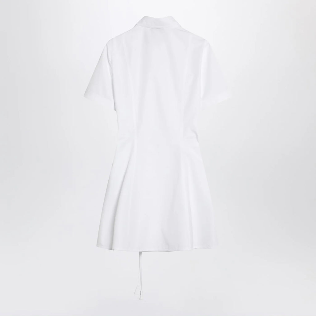 GUCCI White shirt dress in cotton