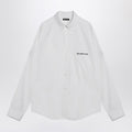 Balenciaga White Uniform Merch button-down shirt