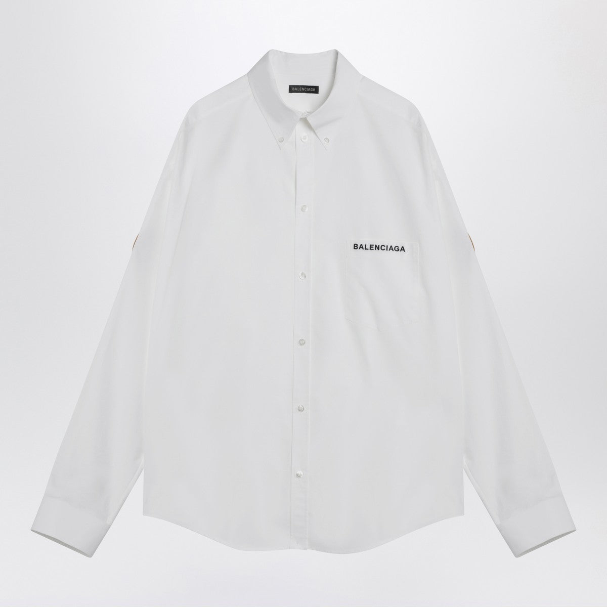 Balenciaga White Uniform Merch button-down shirt