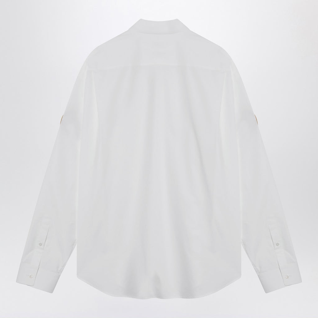 Balenciaga White Uniform Merch button-down shirt