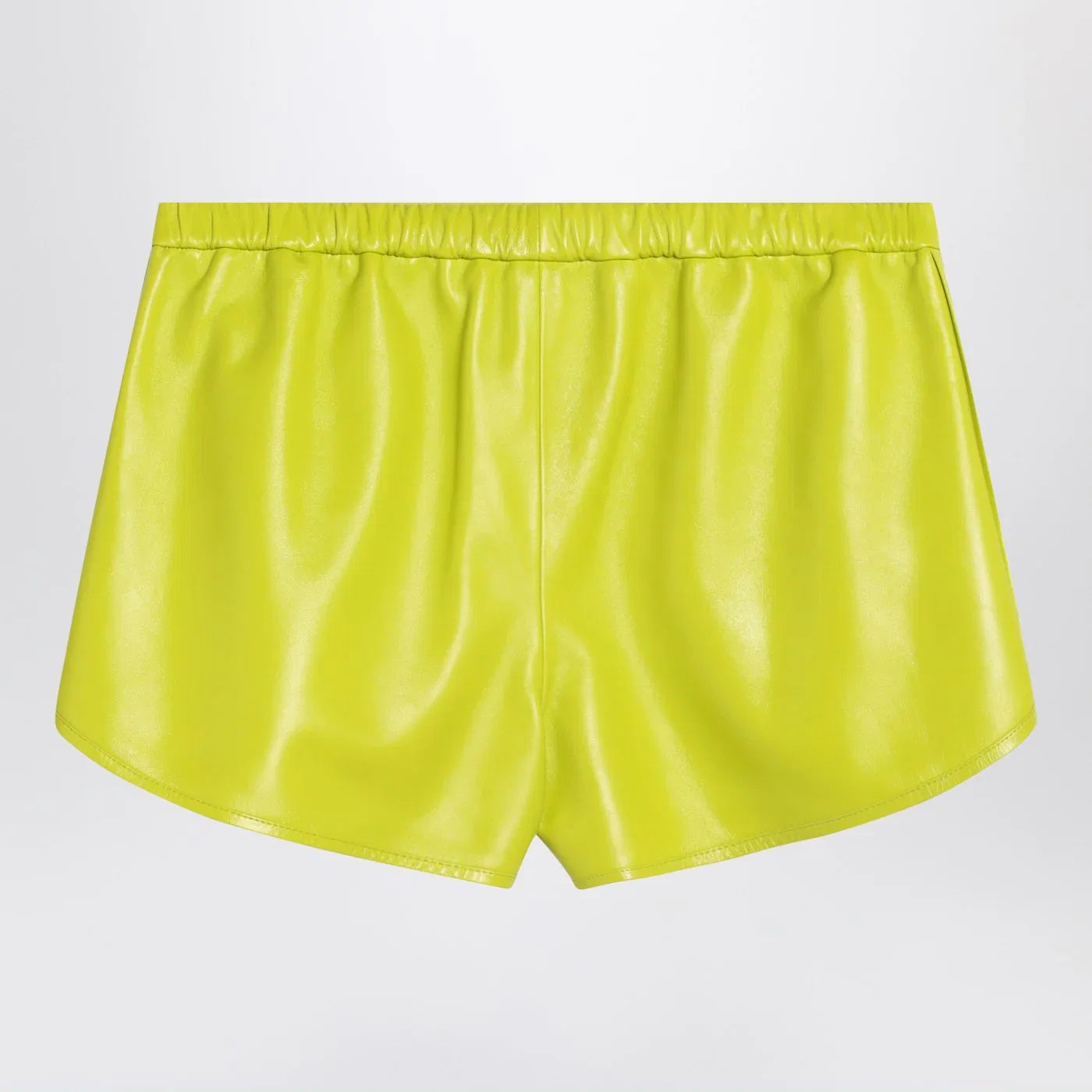 GUCCI Lime green Shorts in leather