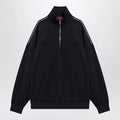 GUCCI Navy blue sweatshirt in technical jersey