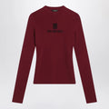 Balenciaga Ribbed burgundy Nano BB sweater