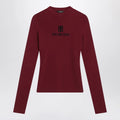 Balenciaga Ribbed burgundy Nano BB sweater