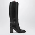 GUCCI Tall black boot with slim Horsebit