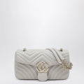 GUCCI GG Marmont medium light grey shoulder bag