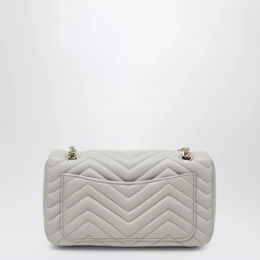 GUCCI GG Marmont medium light grey shoulder bag