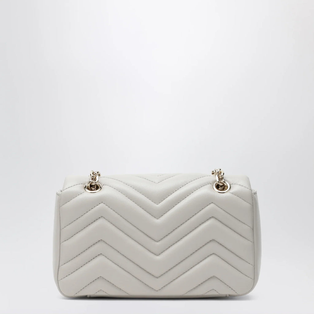 GUCCI Small white GG Marmont shoulder bag