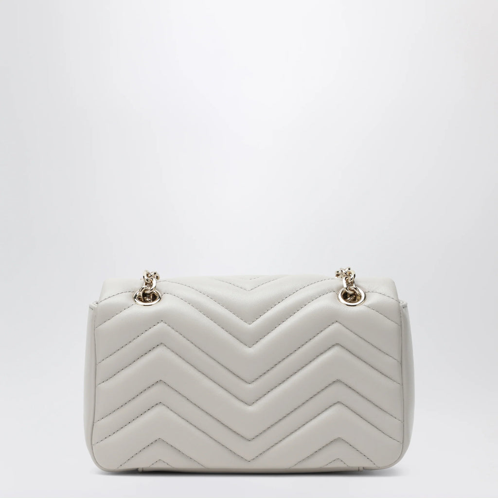 GUCCI Small white GG Marmont shoulder bag