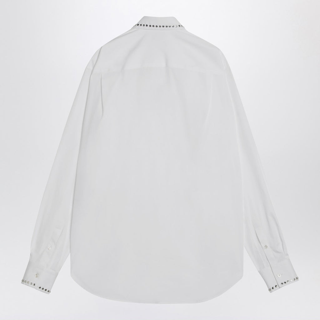 Alexander McQueen White cotton shirt with studs