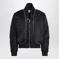 Alexander McQueen Black nylon zip bomber