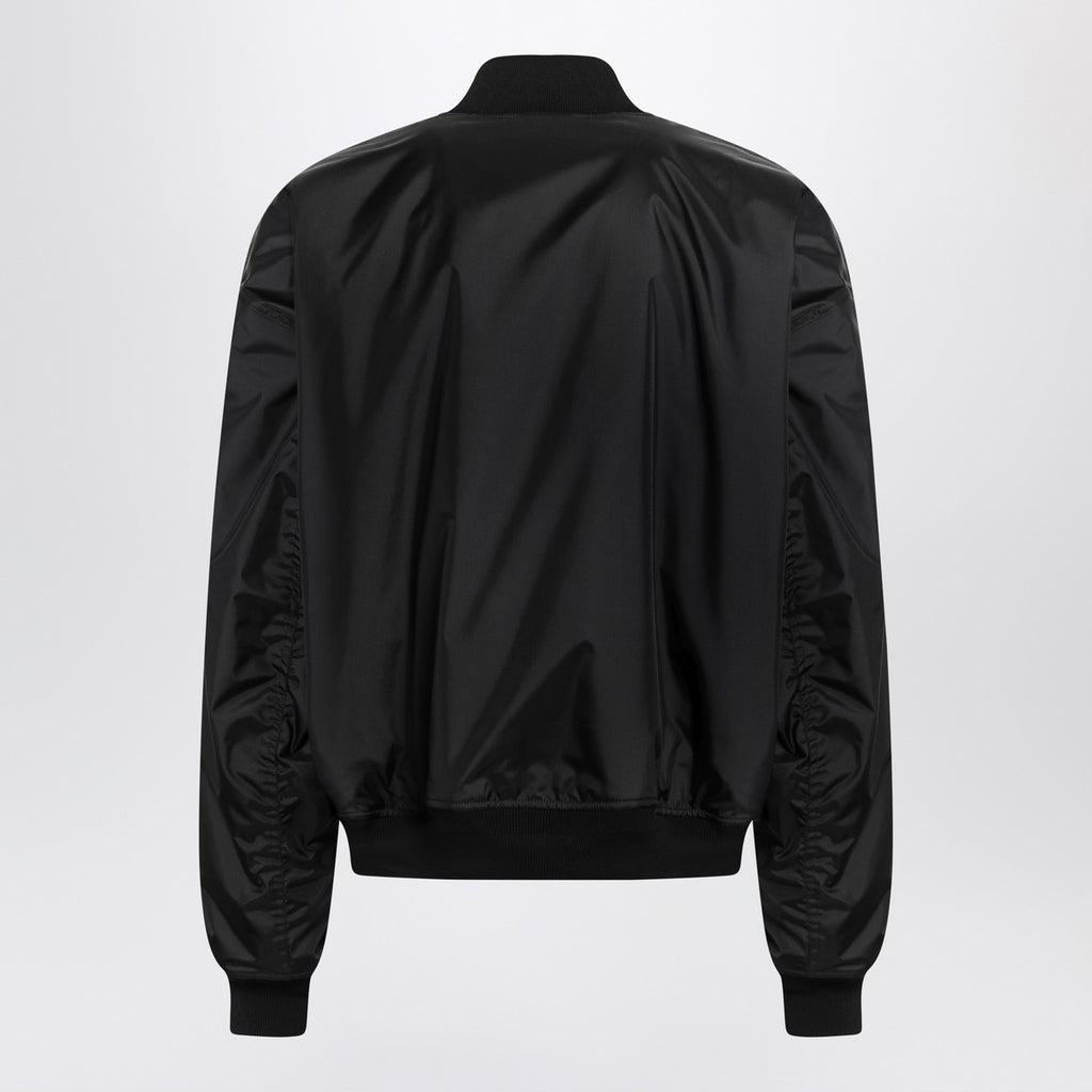 Balenciaga Black nylon Uniform Merch Large Fit bomber