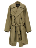 Balenciaga Draped Neck Trench Coat