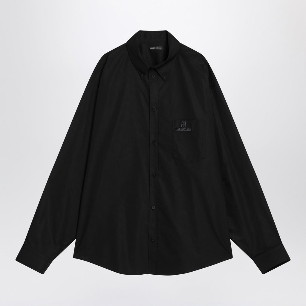 Balenciaga Black cotton shirt with logo