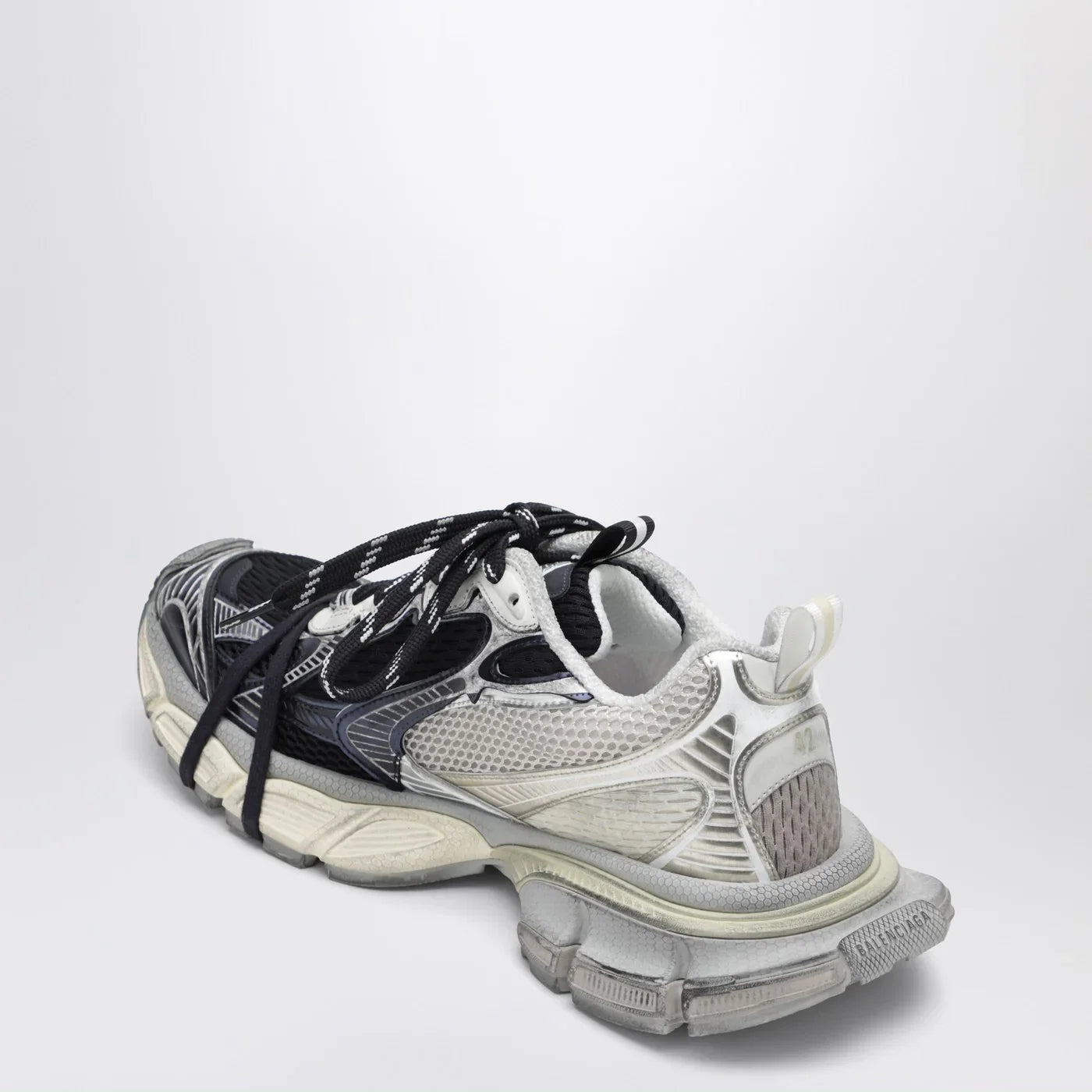 Balenciaga 3XL Split Logo Sneakers in light yellow/red/navy