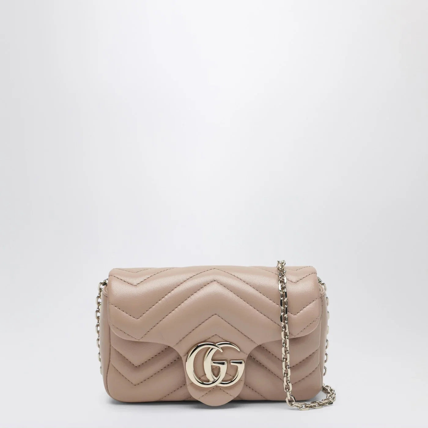 GUCCI Mini GG Marmont shoulder bag in pale pink