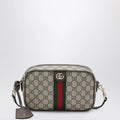 GUCCI Small Ophidia camera bag in beige GG canvas