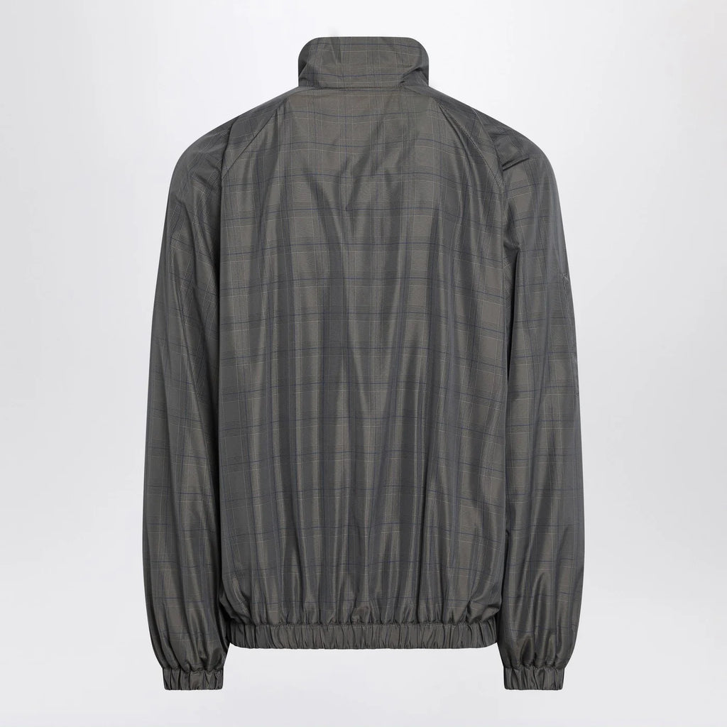 Balenciaga Grey/blue nylon zip-up jacket