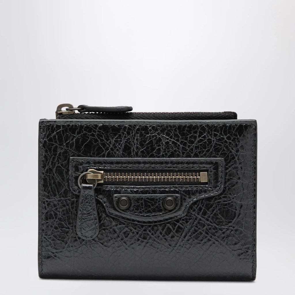 Balenciaga Le City bi-fold lambskin wallet in black
